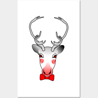 reindeer games ditsy Posters and Art